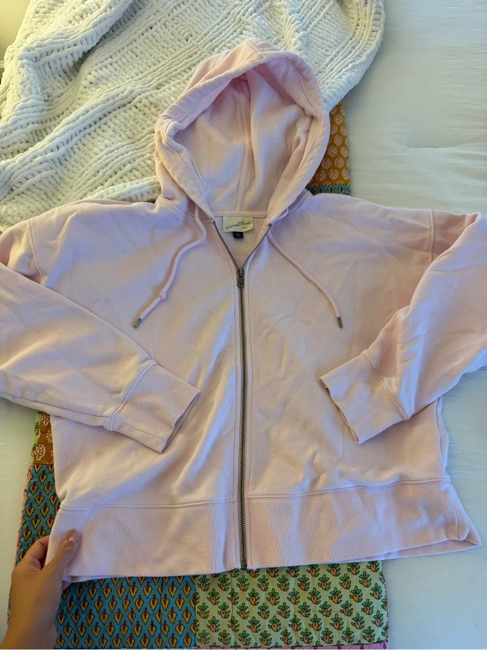 Pink Zip-Up Hoodie
